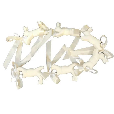 Bunnies and Bows Garland, Cream, 72", Easter by Way To Celebrate | Walmart (US)