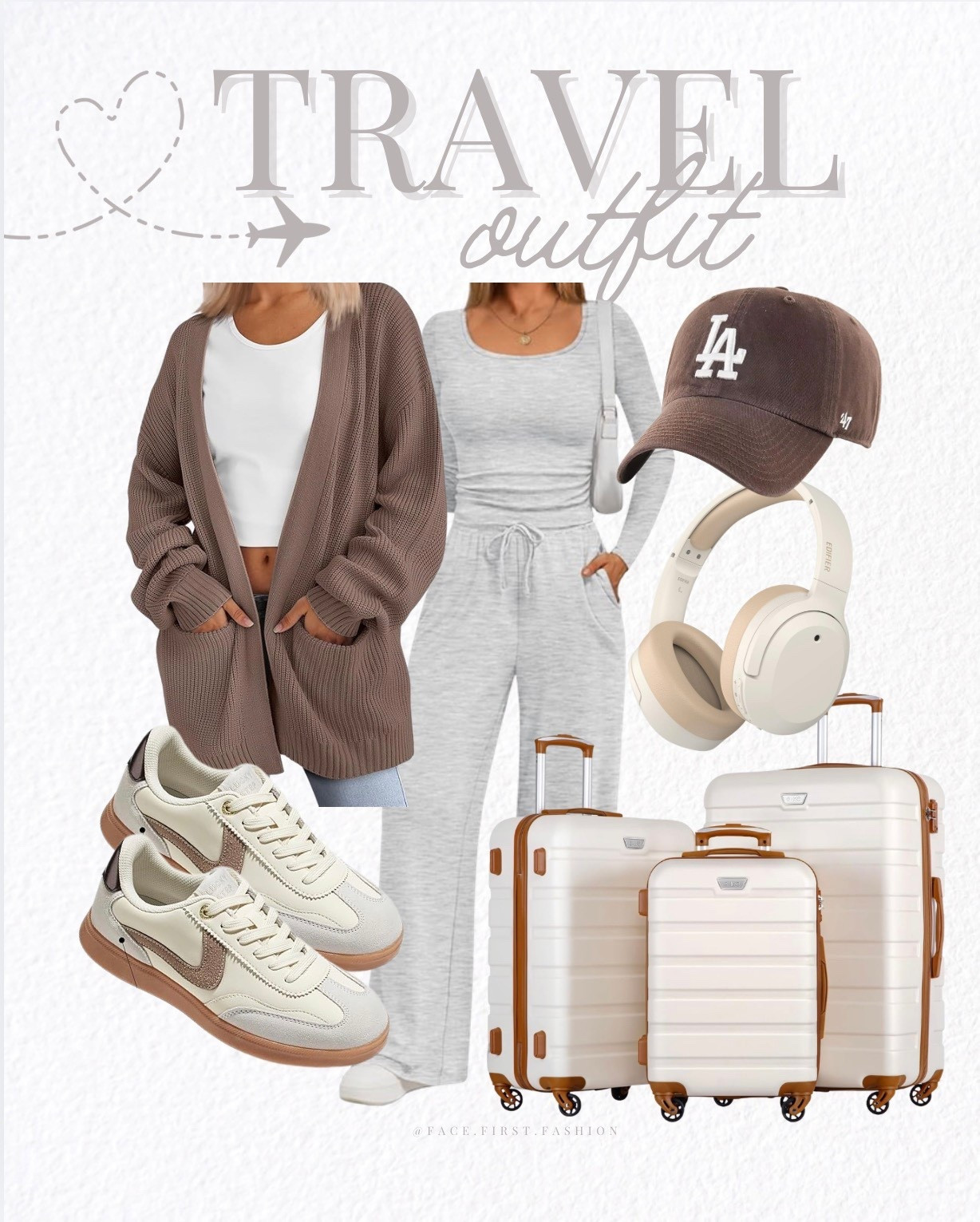Travel day comfort and style. 

#airportstyle #travelootd #comfytraveloutfit 
#traveldayoutfit #ontherunstyle #effortlessstyle 
#casualtravelstyle #jetsetstyle

#LTKTravel #LTKootd #LTKmomlife