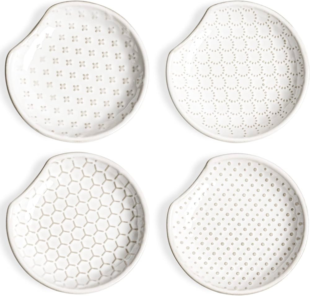 LE TAUCI Spoon Rest for Stove Top, Spoon Holder for Kitchen Counter, Embossment Housewarming Pres... | Amazon (US)