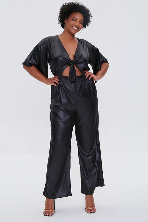 Plus Size Knotted Cutout Jumpsuit | Forever 21 (US)