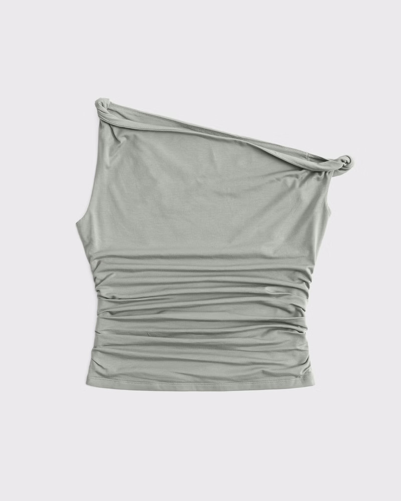 Asymmetrical Mesh Twist Top | Abercrombie & Fitch (US)