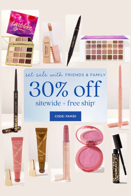 30% off Tarte with their friends & family sale! Use code FAM30

makeup, blush, eyeshadow, beauty

#LTKbeauty #LTKsalealert #LTKFind