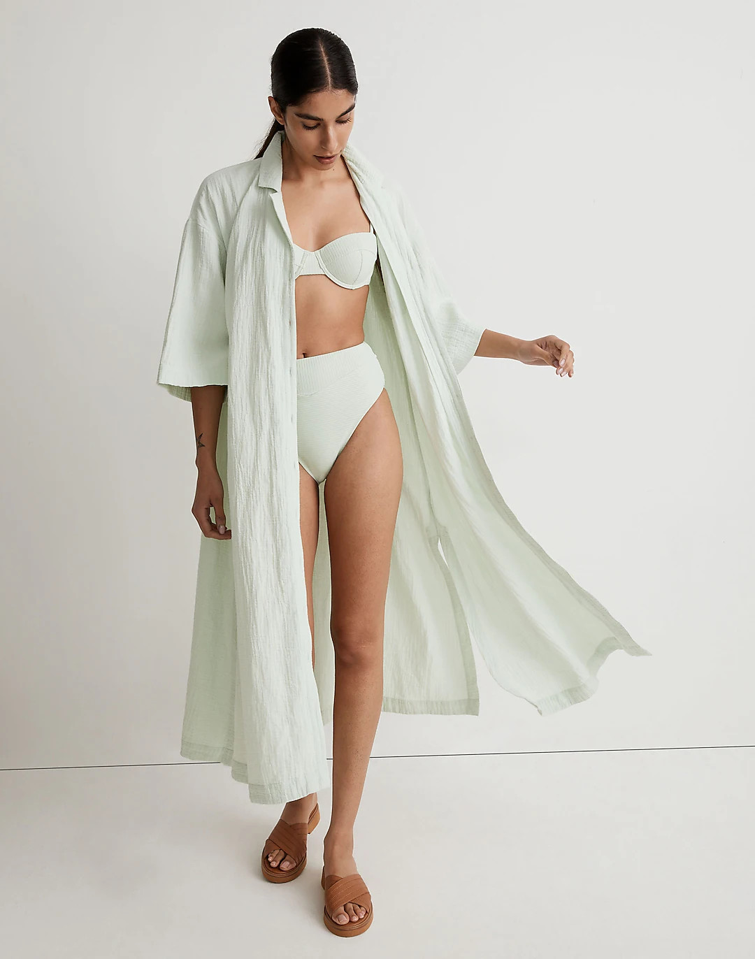 Lightestspun Cover-Up Maxi Shirtdress | Madewell