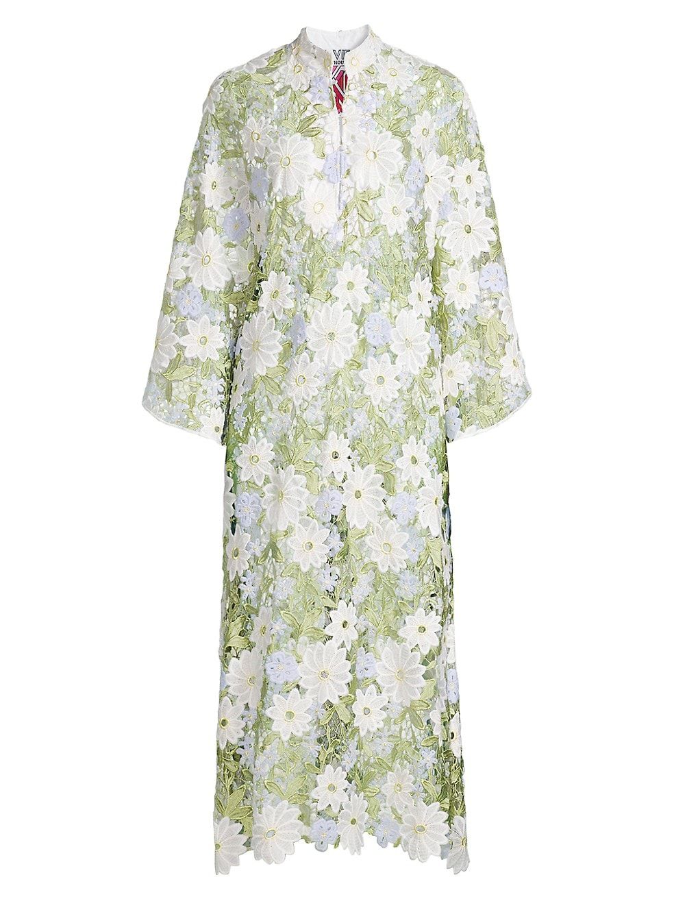 Floral Lace Caftan Midi Dress | Saks Fifth Avenue