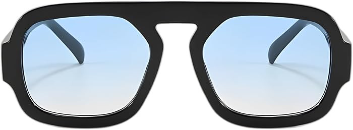 ADE WU Trendy Square Aviator Sunglasses for Women Men | Amazon (US)