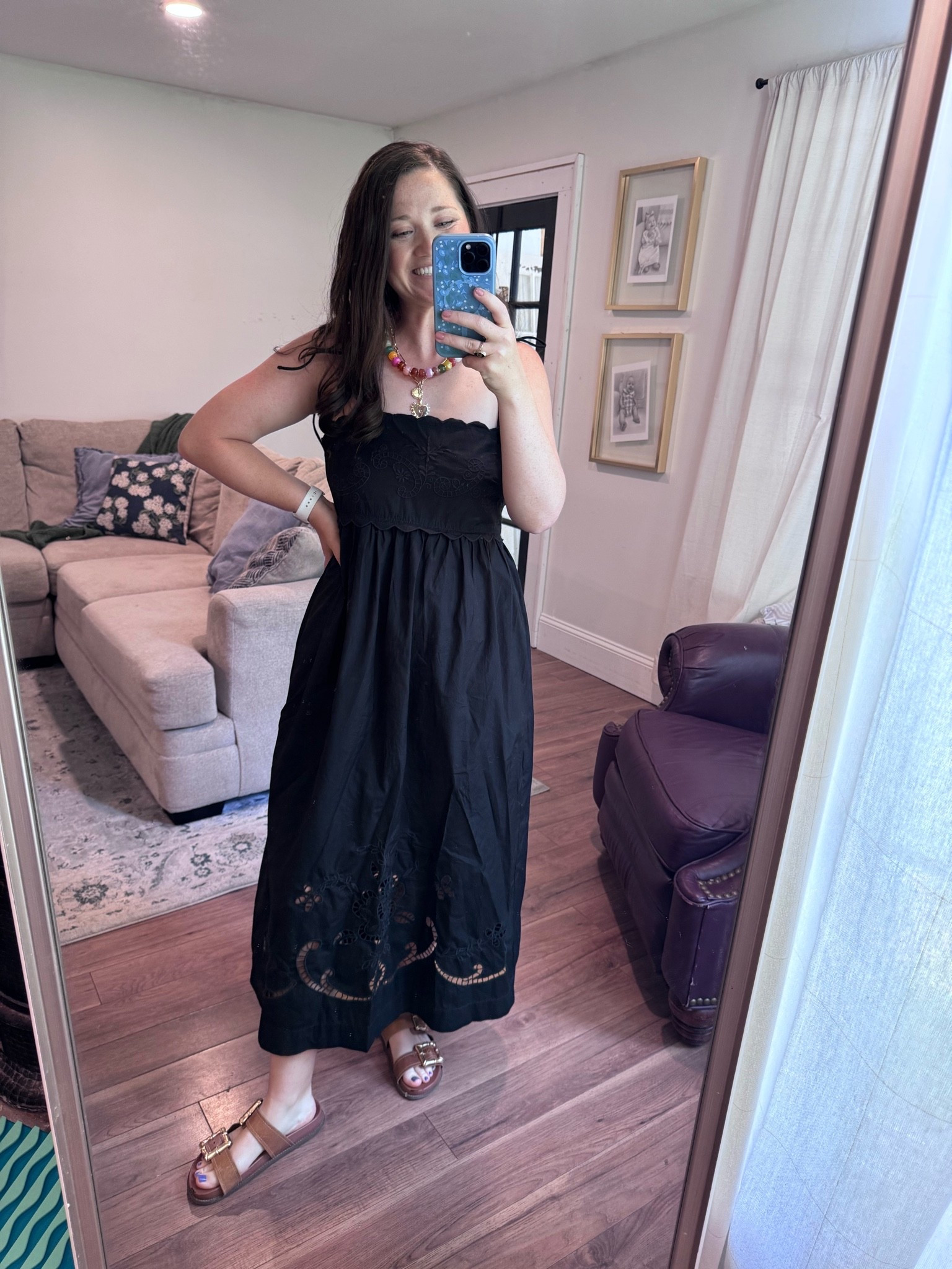 100% cotton dress Walmart. Black dress