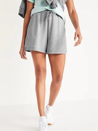 Extra High-Waisted Vintage Sweat Shorts for Women -- 5-inch inseam | Old Navy (US)