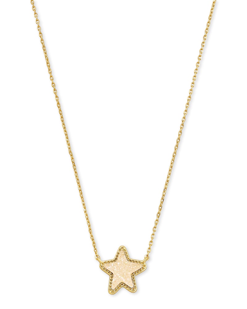 Jae Star Gold Pendant Necklace in Bright Red Drusy | Kendra Scott | Kendra Scott