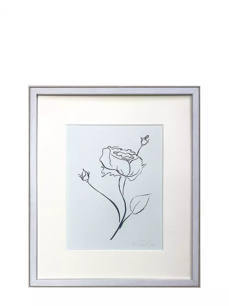 "Botanicals in Blue No. 6" by Kayce Hughes | Serena and Lily