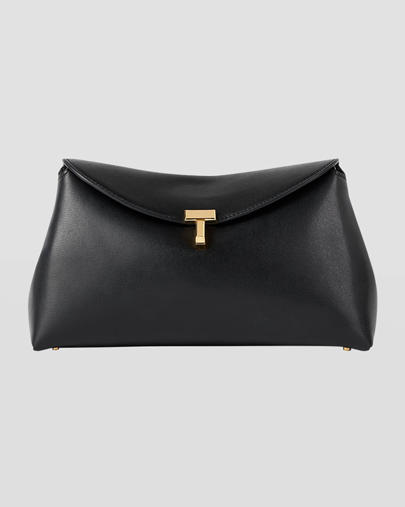 T-Lock Clutch in Palmellata Leather | Neiman Marcus