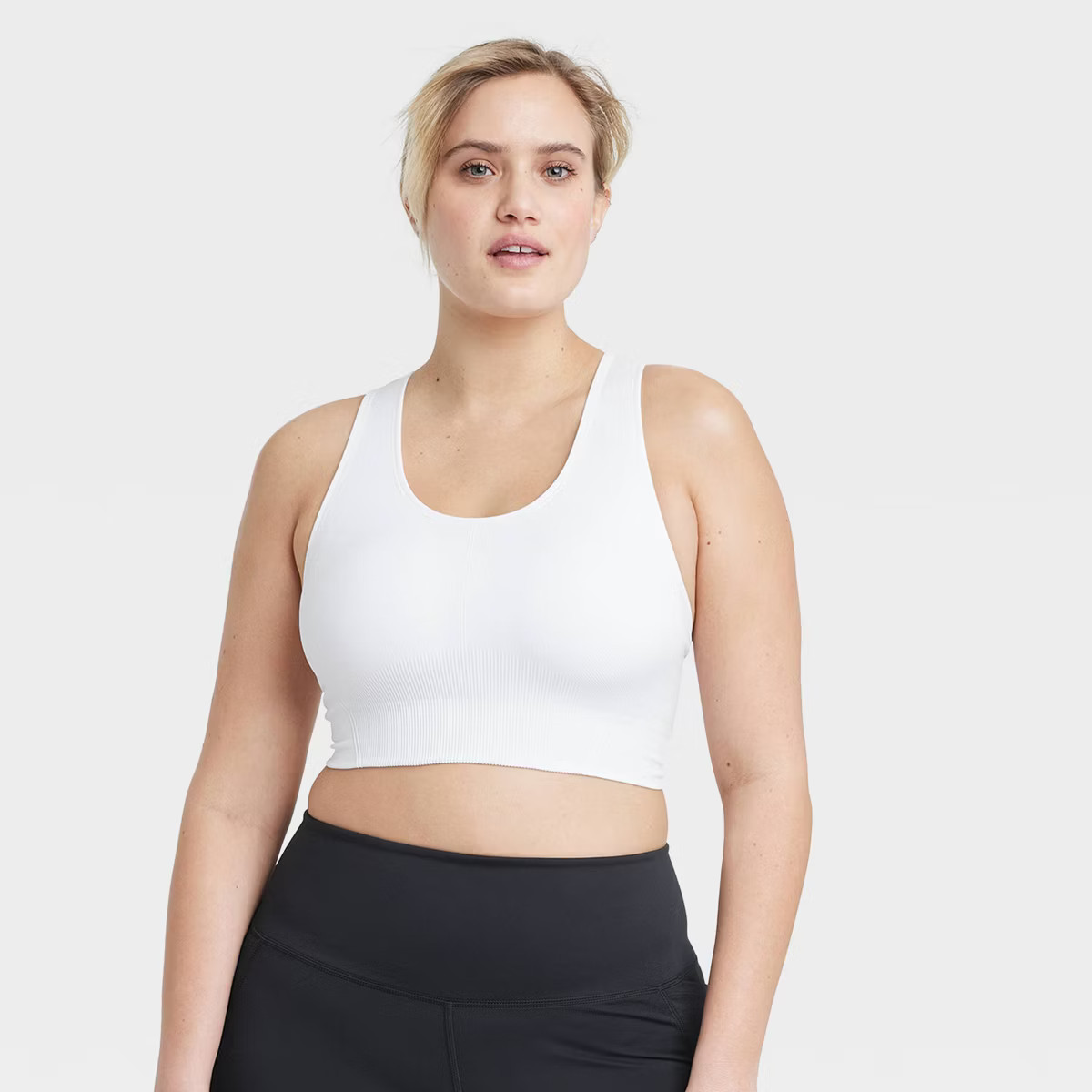 Women's Seamless Medium Support Racerback Sports Bra - All In Motion™ | Target