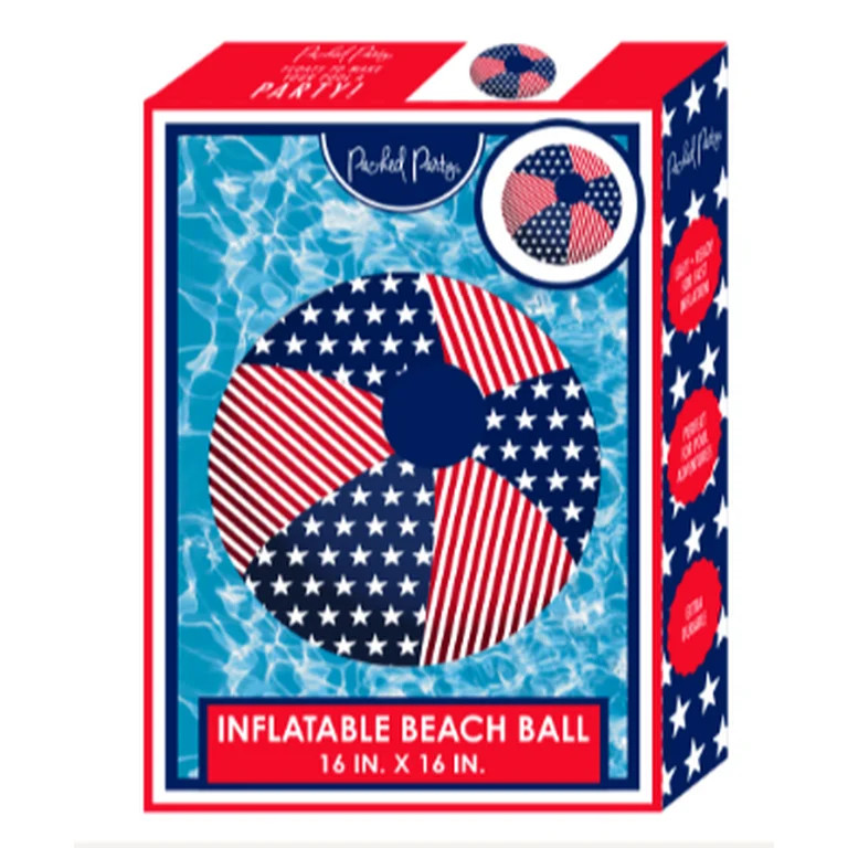 Packed Party Patriotic Beach Ball 16 In | Walmart (US)