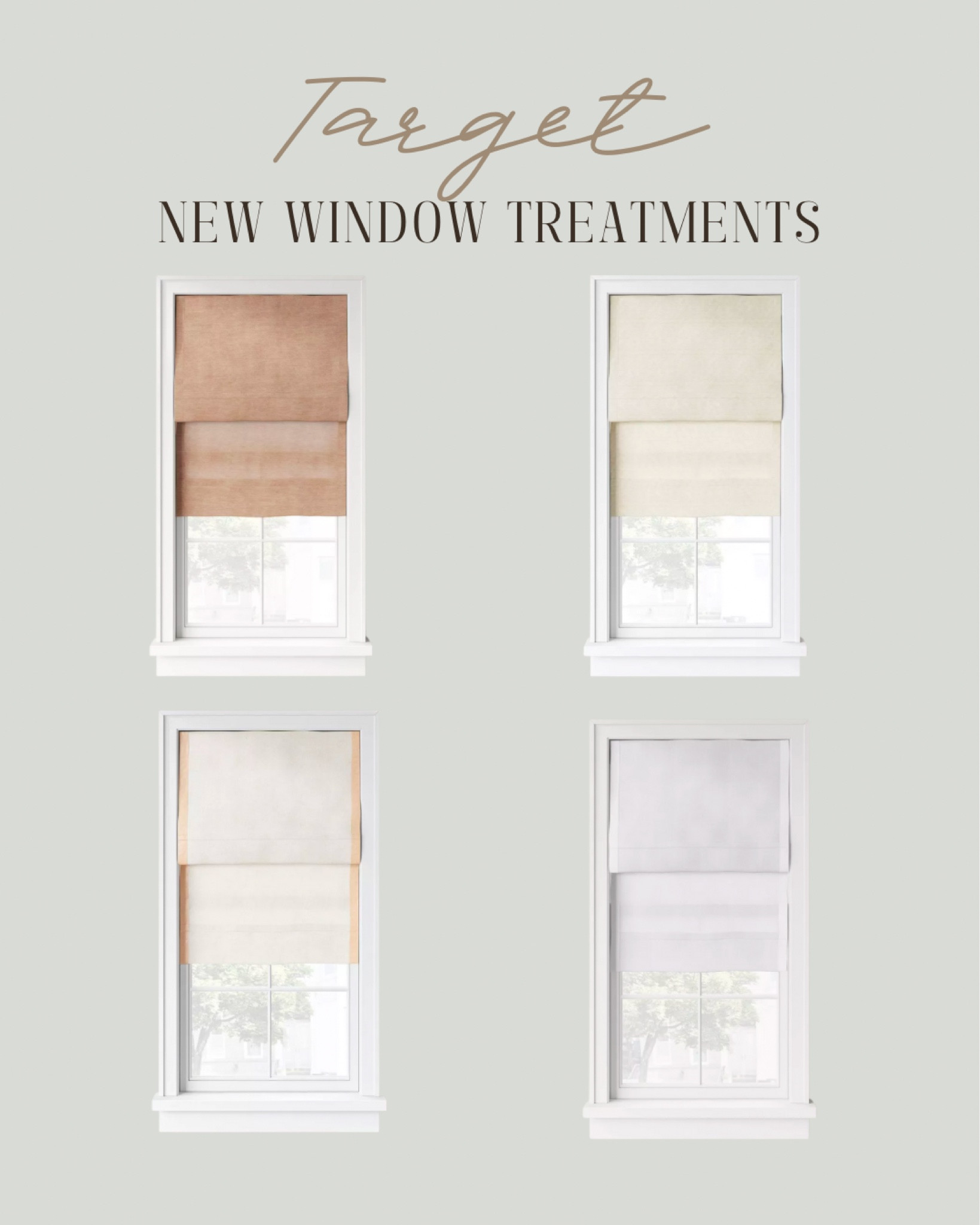 New Roman window shades at Target by Threshold- they come in a variety of colors and sizes.

Window shades, linen curtains, cordless curtains  

#LTKFind #LTKhome #LTKunder100