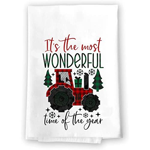 Christmas Decor | Decorative Kitchen and Bath Hand Towels | Most Wonderful Time Of Year | XMAS Wi... | Amazon (US)