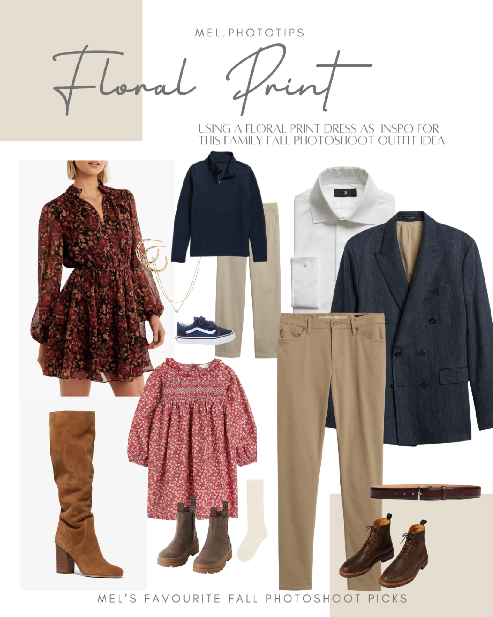 Using a floral dress as inspo for these fall family photoshoot outfit ideas

#LTKSeasonal #LTKfamily #LTKstyletip