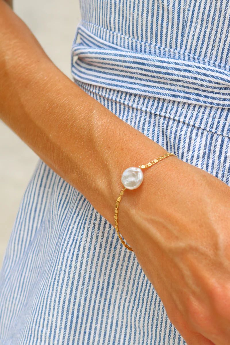 Single Pearl Bracelet | lauren nicole