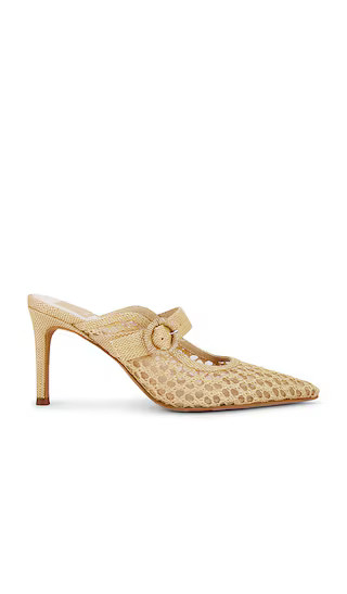 Keekee Heel in Light Natural Woven Raffia | Revolve Clothing (Global)