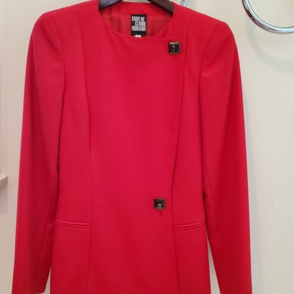 State of Claude Montana Red Blazer | Poshmark