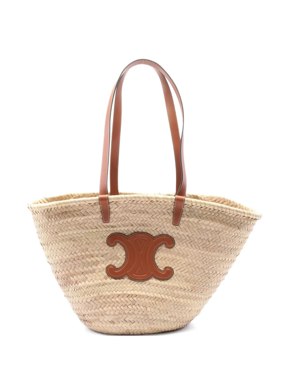 2020s raffia leather tote bag | Farfetch Global