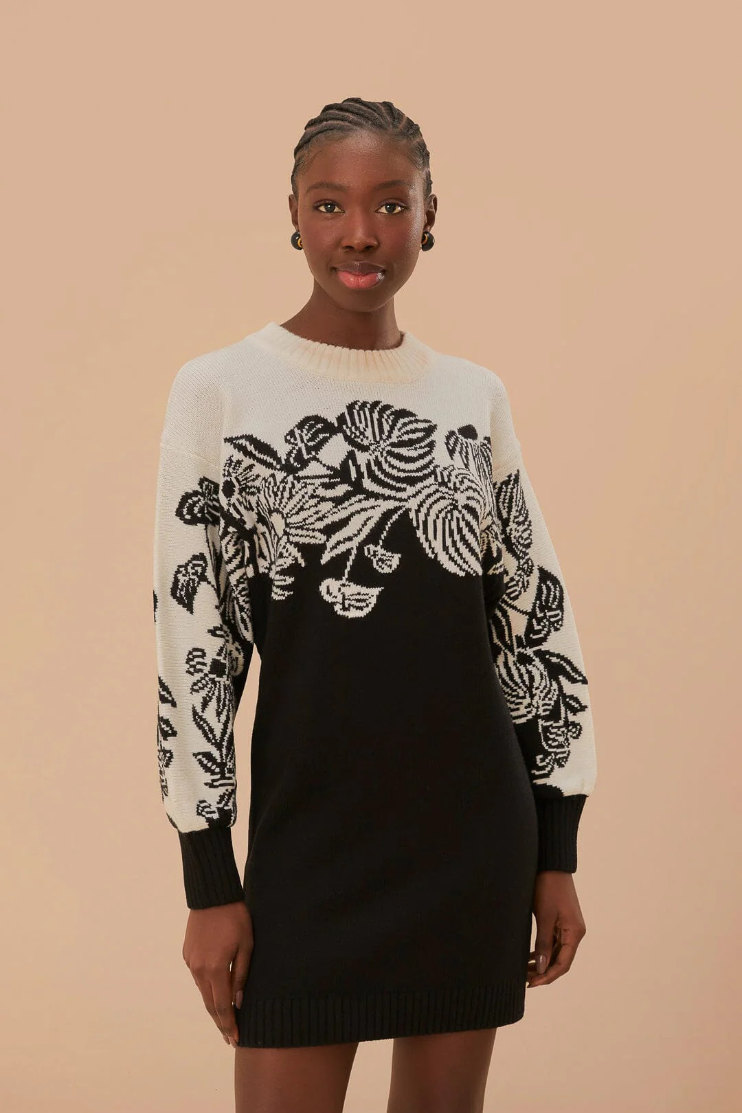 Surreal Garden Knit Sweaterdress | FarmRio (US)