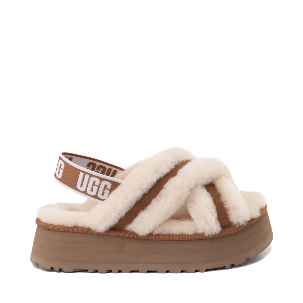 Womens UGG® Disco Cross Platform Slide Sandal - Chestnut | Journeys