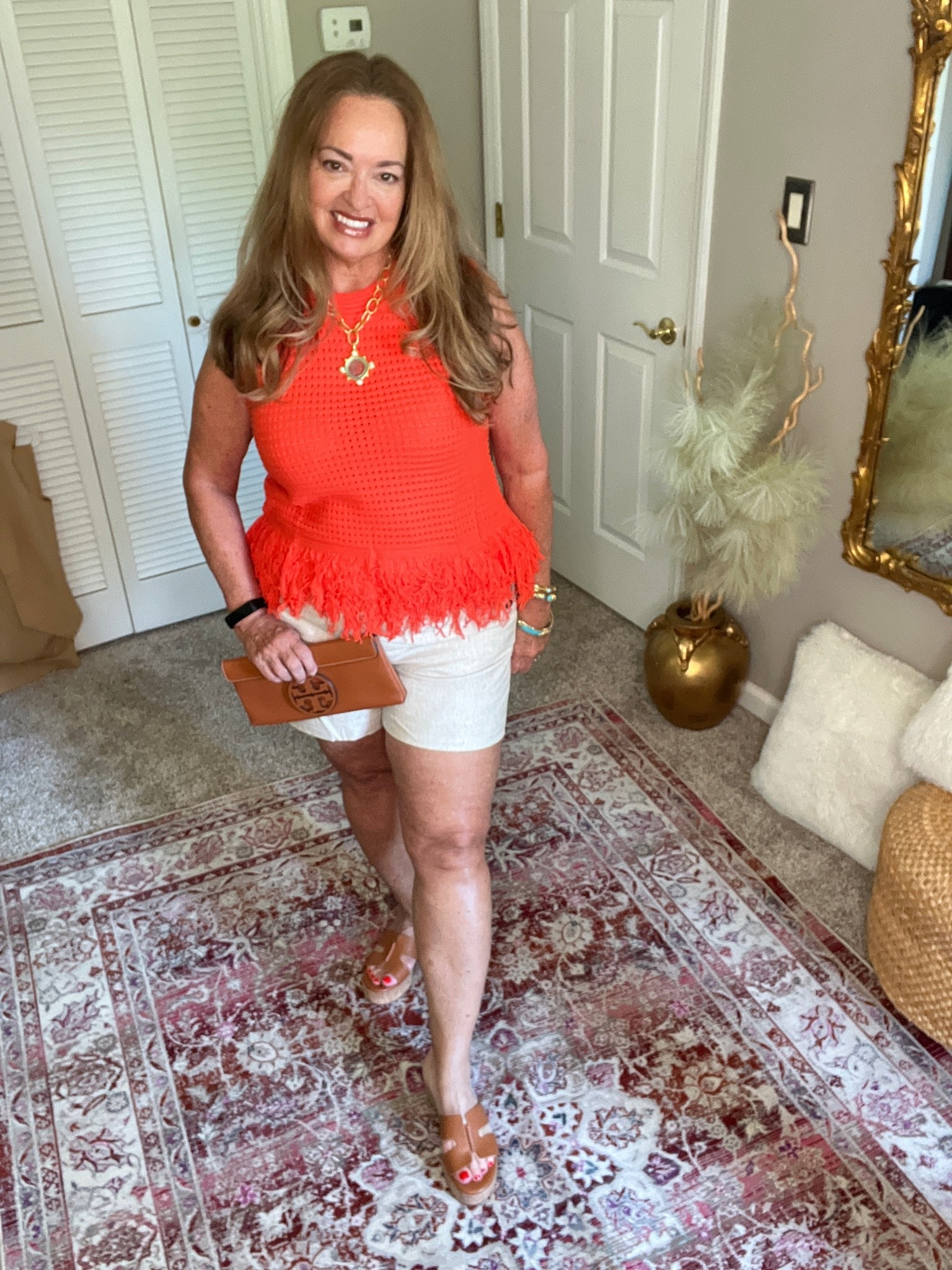 Fringe knit top in citrus is the new it top for Summer! Check out the designer inspired wedges they will match with all your summer looks!

#LTKootd #LTKgrwm #LTKvlog