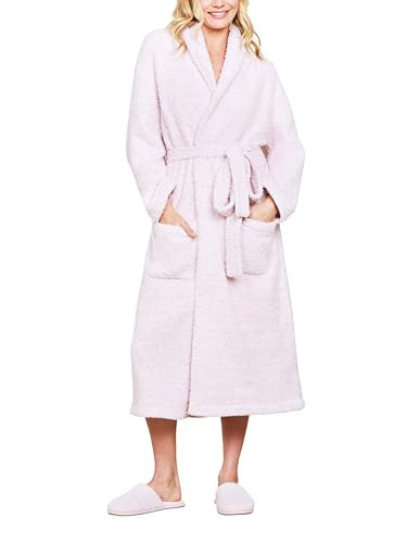 Barefoot Dreams® CozyChic® Adult Robe, Heathered Dusty Rose-White, Size 02 | Amazon (US)