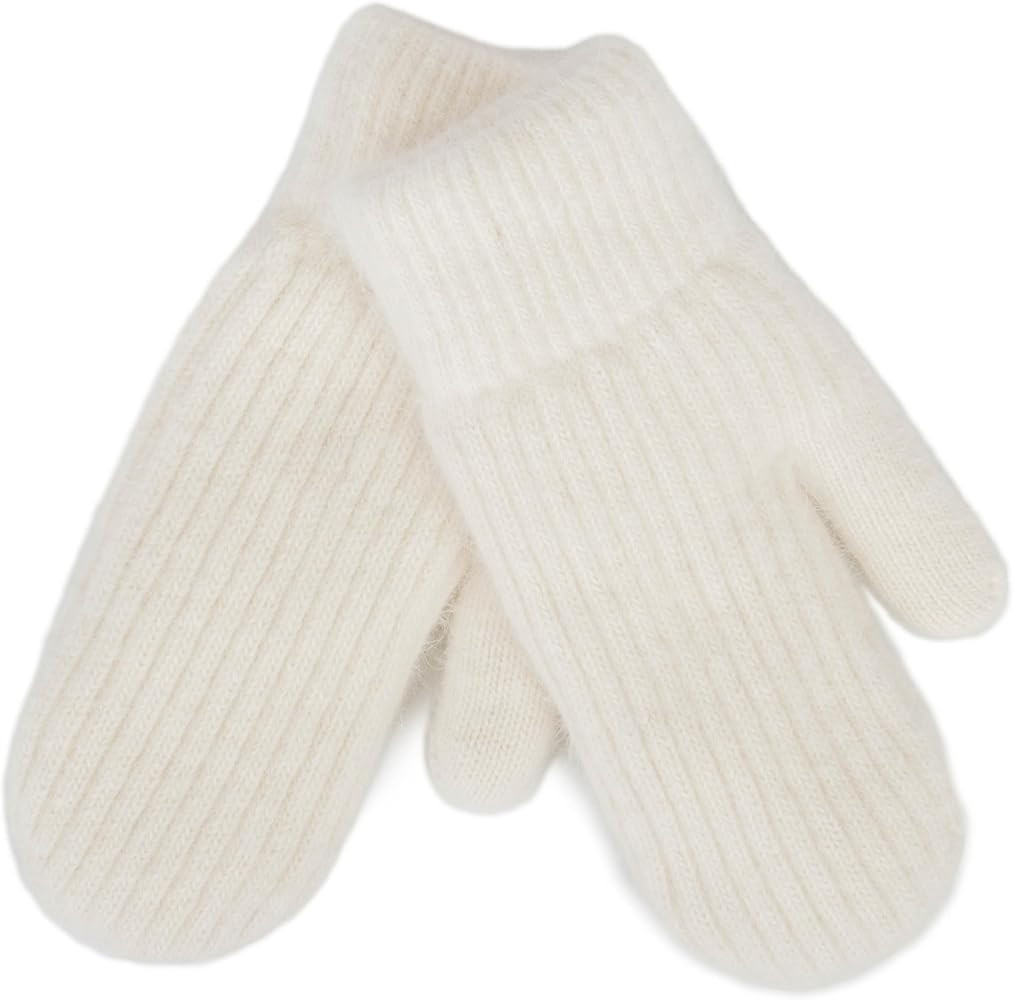 INOGIH Winter Warm Mittens Cold Weather Gloves for Women - Soft lining Thick Crochet Cable Knit G... | Amazon (US)