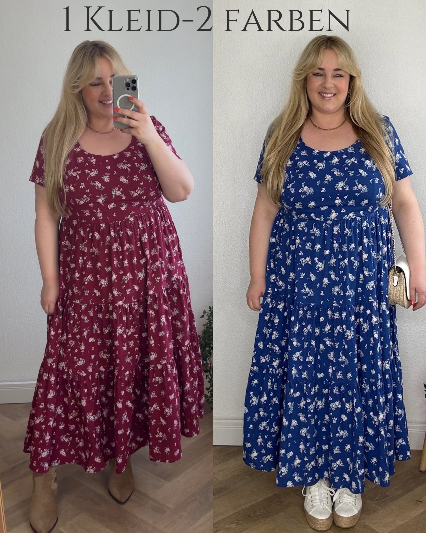 1 Kleid-2 Farben ❤️💙

15% sparen bei Bon Prix mit dem Code: sa15bp
(Gültigkeit: 14.04. -einschl. 16.04.2026; 15% auf Alles; einmalig einlösbar pro Kundin; gilt in DE App & Webshop)

#kleid #plussizefashion

#LTKplussize #LTKkleider #LTKdeutschland