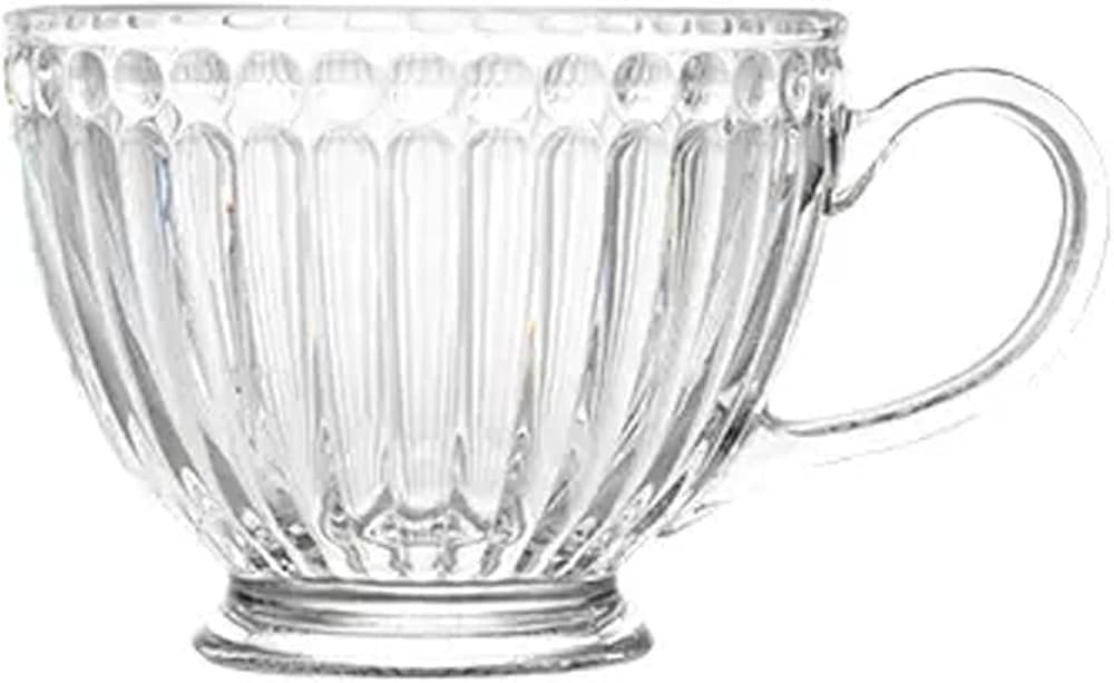 Glass Cups/Glass Tumblers High-value Transparent Glass Cups with Handle Milk Cups Breakfast Cups ... | Amazon (US)