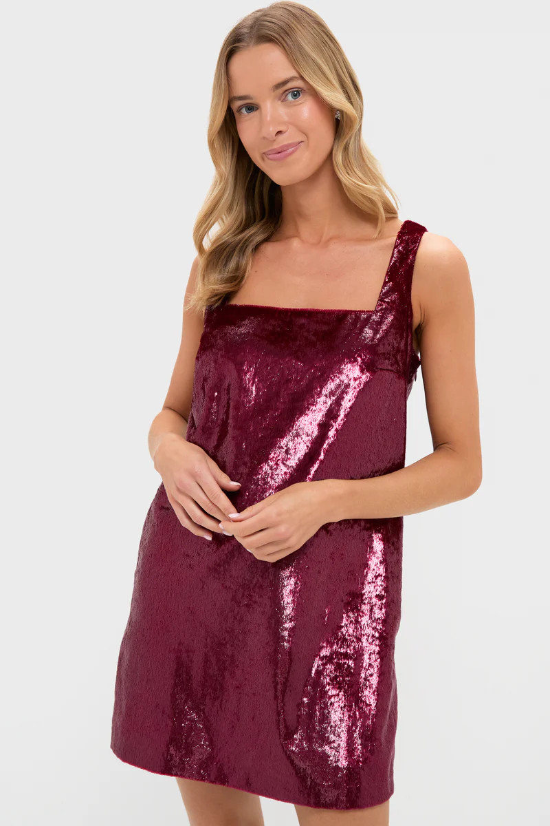 Garnet Shimmer Gavin Swing Dress | Tuckernuck (US)