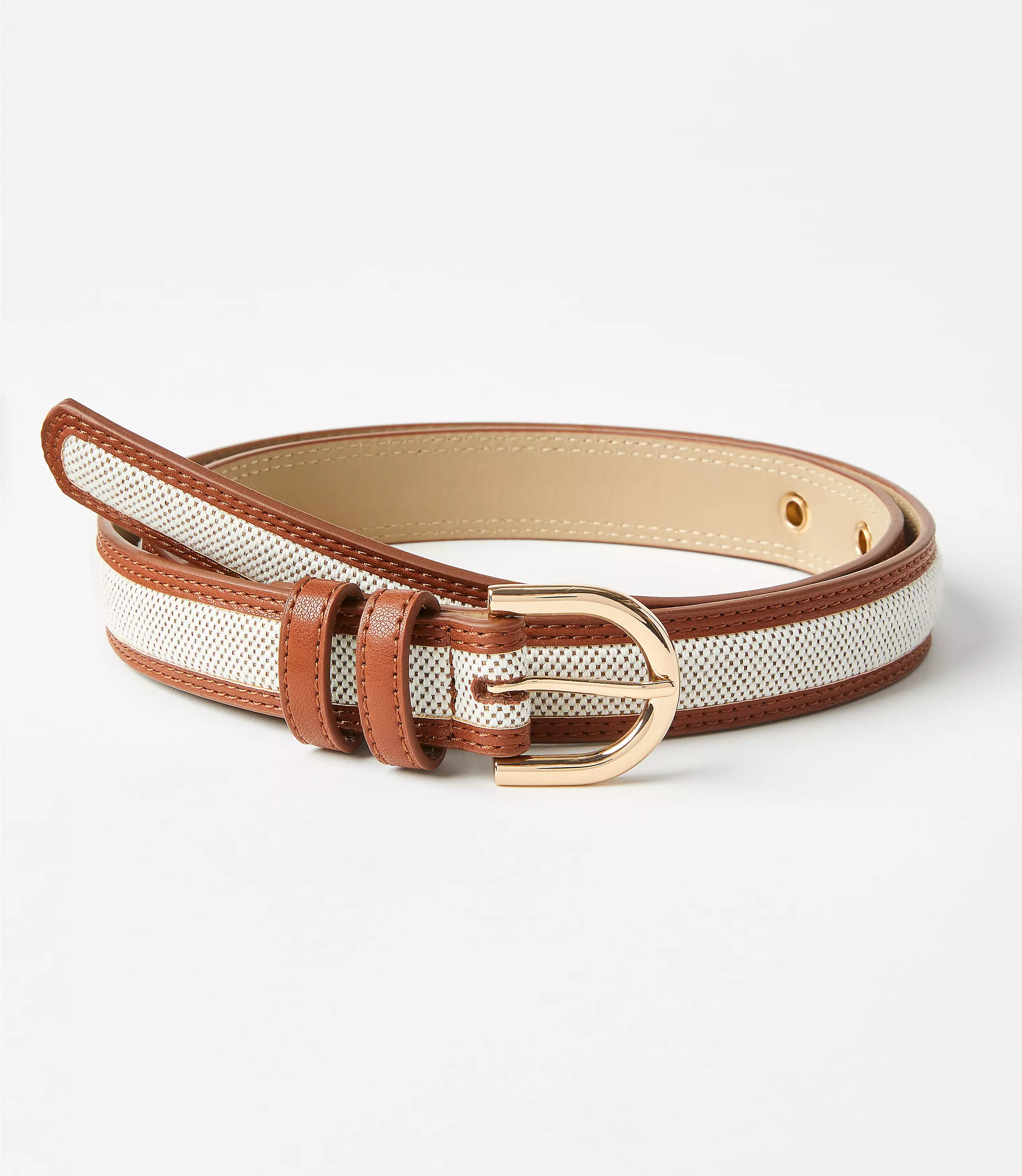 Woven Canvas Double Keeper Belt | LOFT