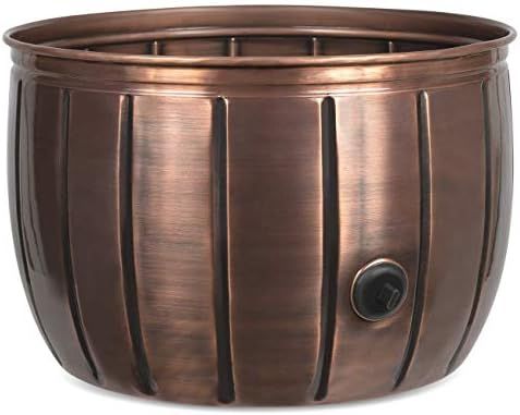 BIRDROCK HOME Decorative Water Hose Holder Pot with Antique Copper Exterior - Ground Garden Hose ... | Amazon (US)
