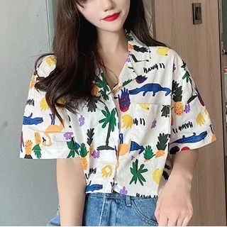 Short Sleeve Fruit Print Shirt | YesStyle Global