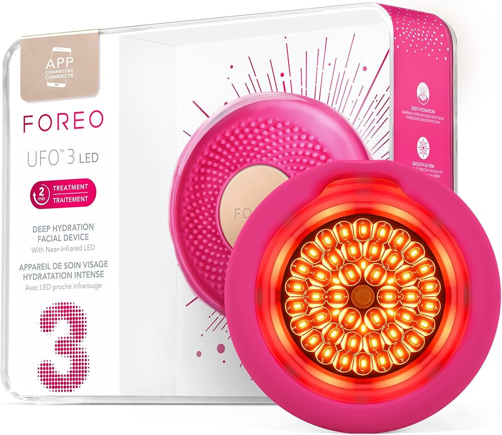FOREO UFO 3 LED - NIR & Red Light Mask Treatment - Full Spectrum LED Mask - Deep Moisturiser - Fa... | Amazon (US)