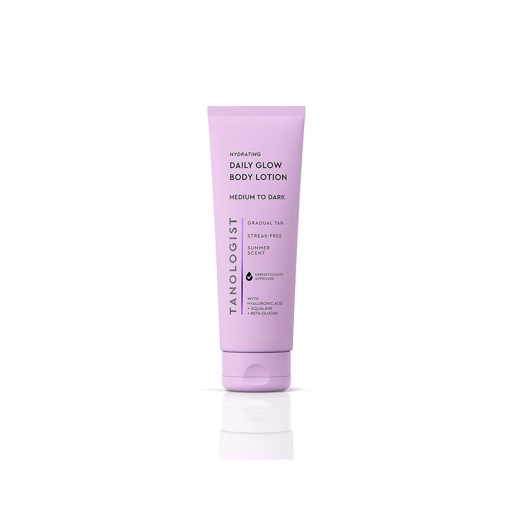 Tanologist Hydrating Daily Glow Body Lotion- Medium/Dark, Gradual Tanning Lotion, No Fake Tan Sme... | Amazon (US)