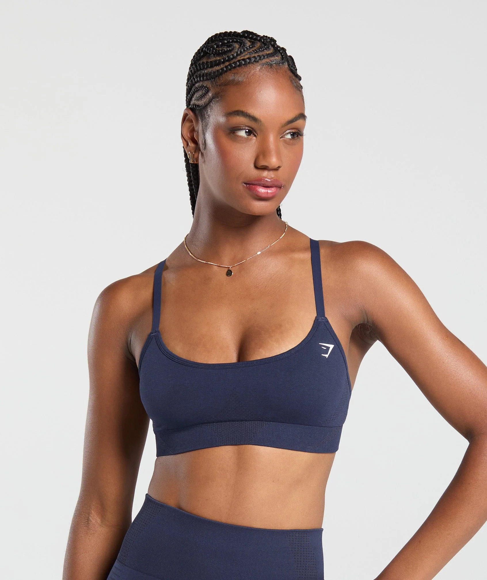 Gymshark Vital Sports Bra - Heavy Blue Marl | Gymshark UK