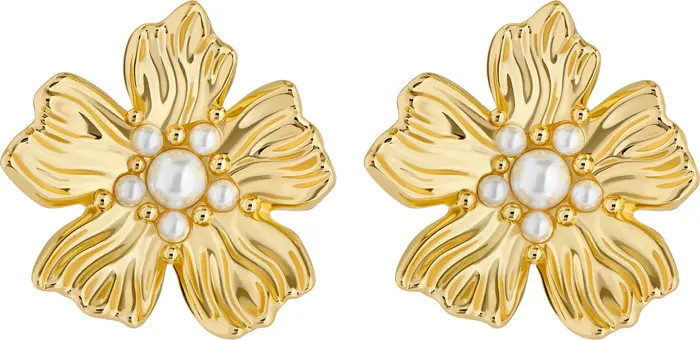Ted Baker Petarie Flower Statement Stud Earrings | Nordstrom | Nordstrom