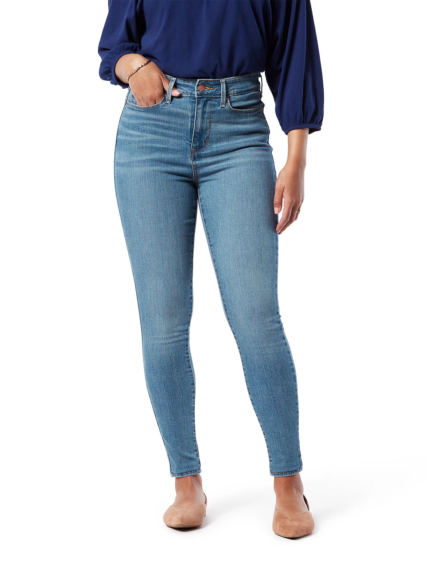 Signature by Levi Strauss & Co. Women's High Rise Skinny Jeans - Walmart.com | Walmart (US)