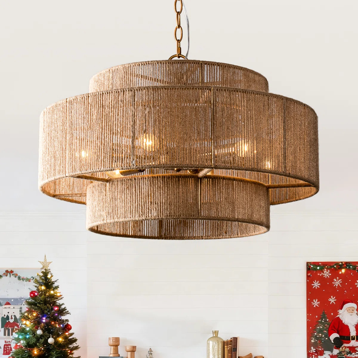 Breakwater Bay Luzerne 6 - Light 3-Tier Drum Chandelier & Reviews | Wayfair | Wayfair North America
