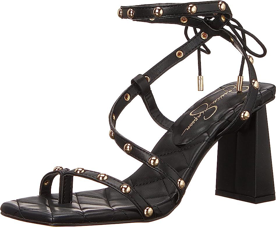 Jessica Simpson Women's Zayve Ankle Wrap Heeled Sandal | Amazon (US)