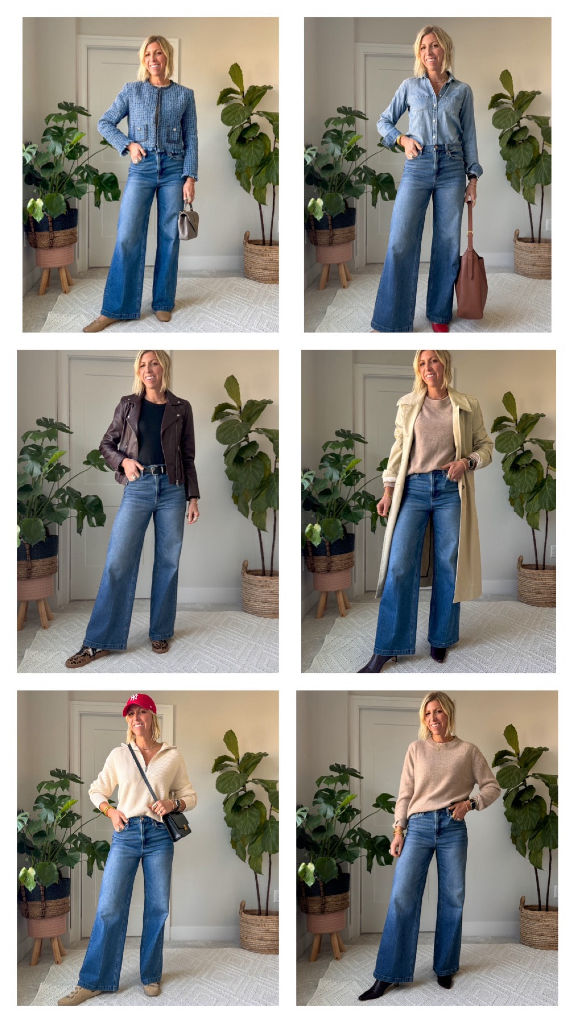 Wide leg jeans outfits for lots of occasions this fall! 

#LTKOver40 #LTKStyleTip #LTKWorkwear
