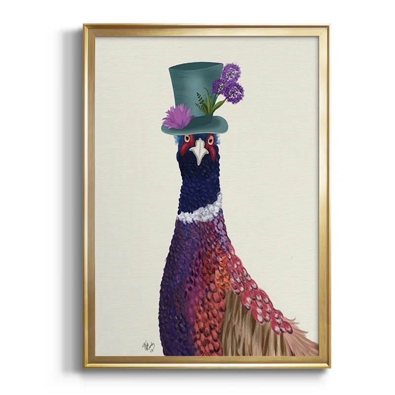 " Pheasant In Blue Hat " | Wayfair North America