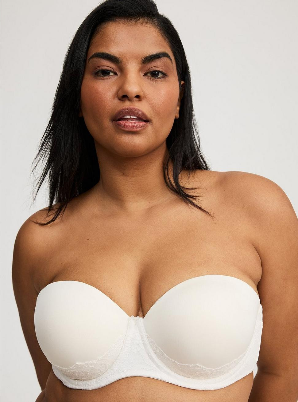 Strapless Push-Up Lace Sling Straight Back Bra | Torrid (US & Canada)