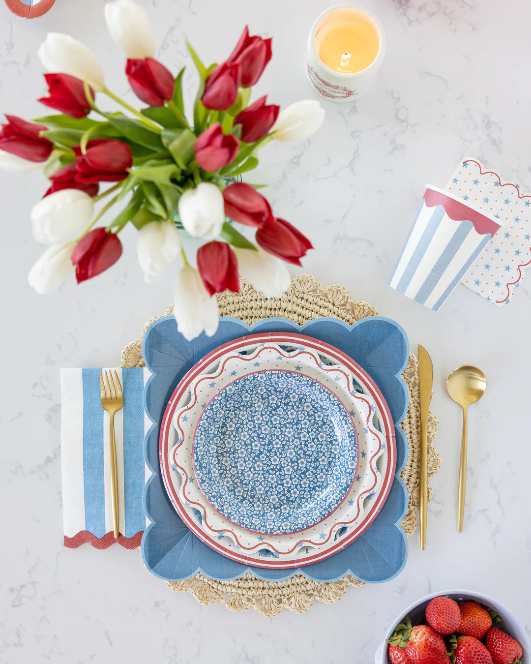 Hamptons Stripes Dinner Napkin | My Mind's Eye