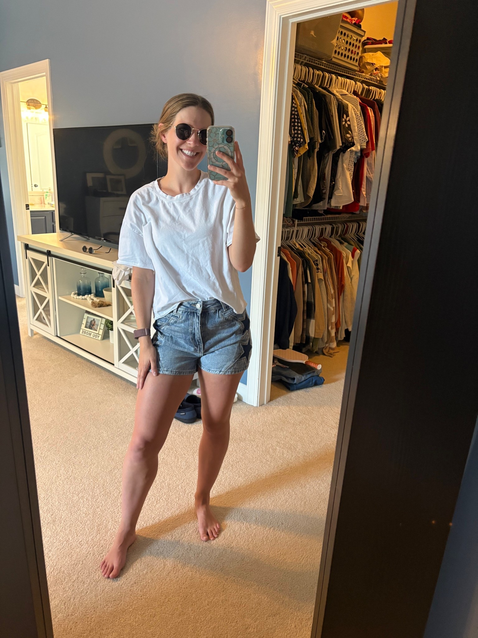 Loveeeee these pink lily shorts so much for the 4th! ⭐️

#LTKFindsUnder50 #LTKStyleTip #LTKSeasonal