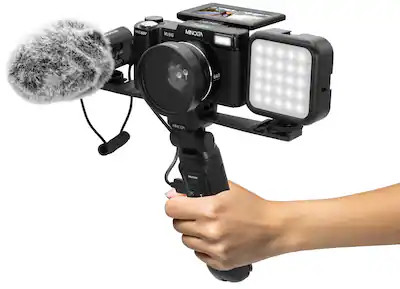 Minolta - VLOG MND60V 64.0 Megapixel 4K Video Digital Camera Kit for Content Creators and Vlogger... | Best Buy U.S.