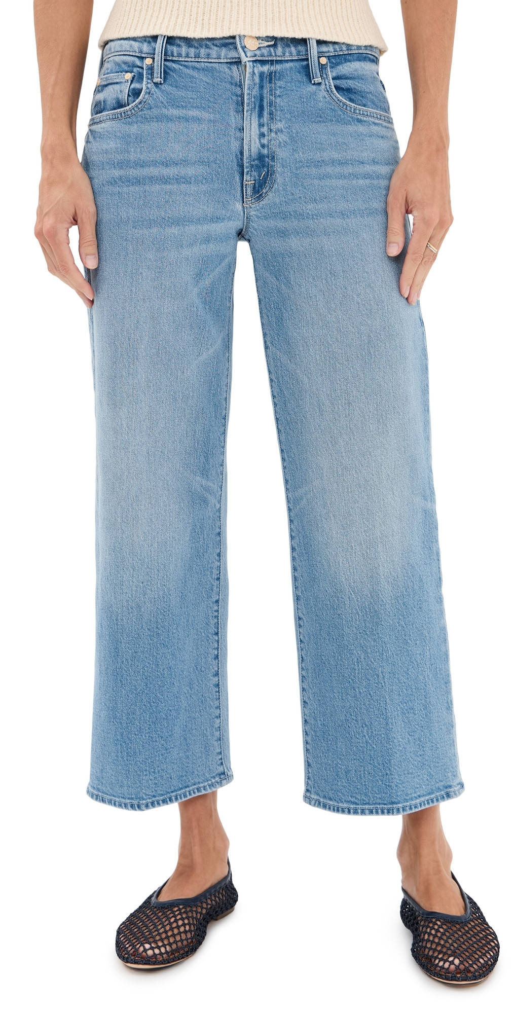 MOTHER Lil Mid Rise Maven Ankle Petite Jeans Magic School Bus 31 | Shopbop