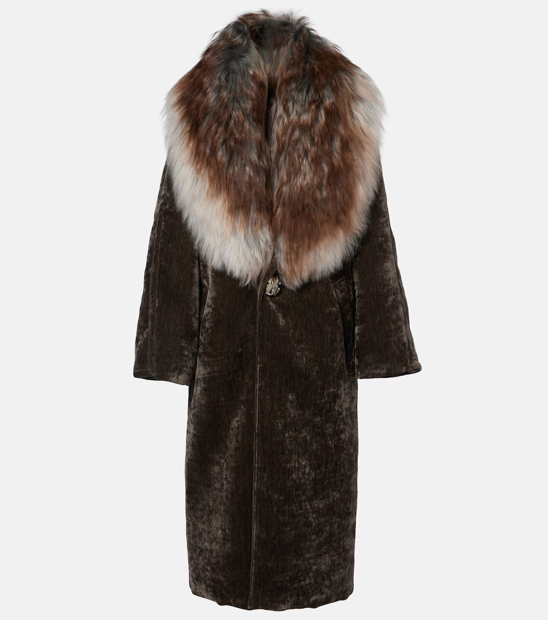 Shearling-trimmed coat | Mytheresa (UK)