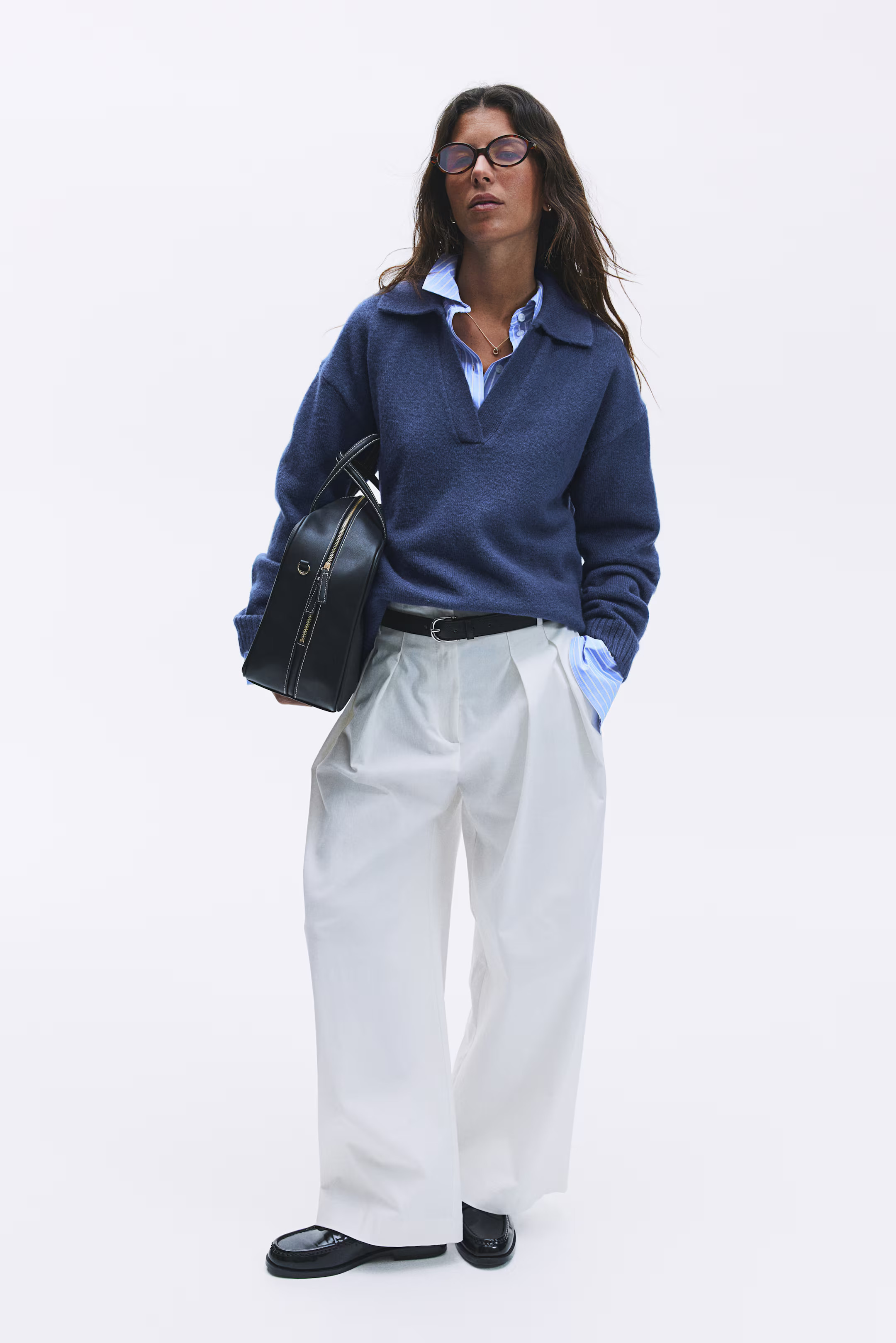 Fine-knit collared jumper | H&M (UK, MY, IN, SG, PH, TW, HK)